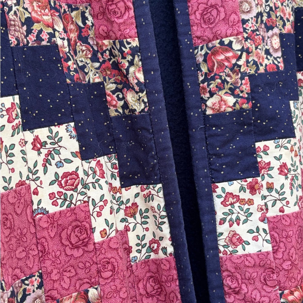 Vintage 90s Patchwork Quilt Panel Sweatshirt Large - image 3